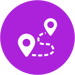 Pin leading to another pin icon